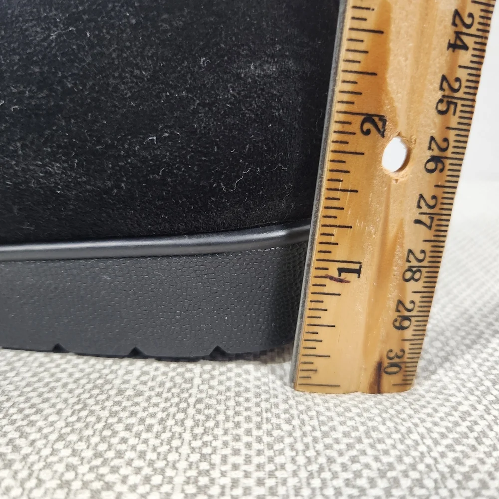 Eileen Fisher humor size 9.5 black suede wedge flats